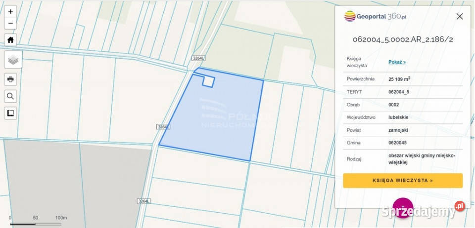 Działka inwestycyjna 256 ha GrabnikKrasnobród Sprzedaż Grunty i działki Grabnik