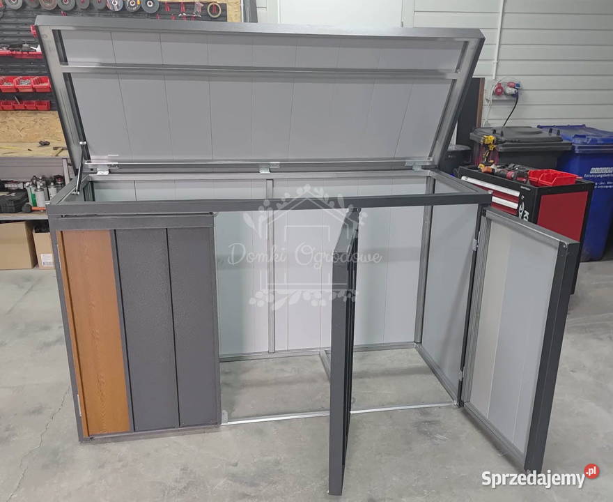 Zabudowa koszy na śmieci wiata śmietnikowa Cieszyn