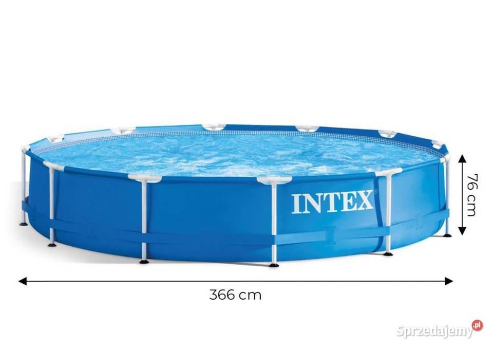 Basen stelażowy ogrodowy 366x76 Intex 28210 Dom i Ogród Bielsk Podlaski sprzedam