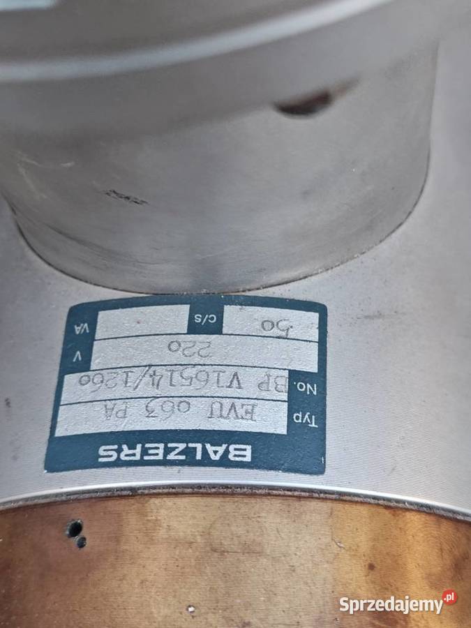 Balzers PFEIFFER TSU 111 Stacja pompowa wysoko Biznes i Przemysł Nowy Tomyśl sprzedam