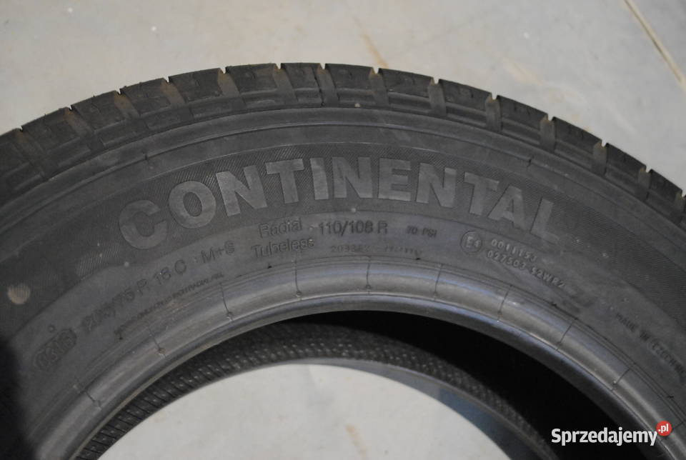 OPONY VANCO FOUR SEASON CONTINENTAL 20575R 16C całoroczne Motoryzacja mazowieckie Dobrut