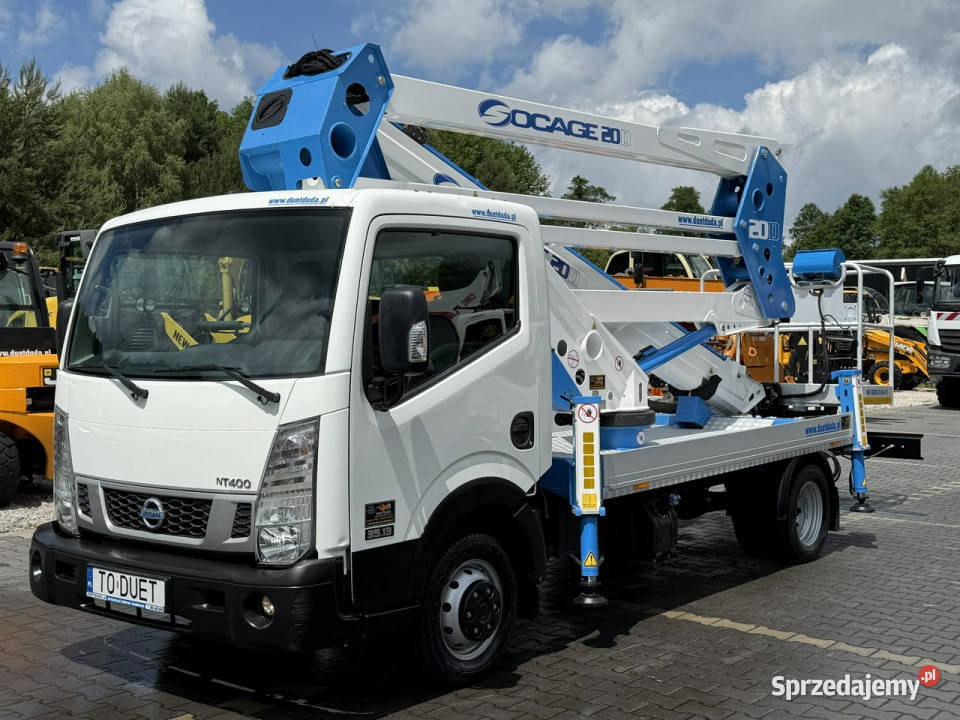 Nissan Cabstar Zwyżka Podnośnik Koszowy SOCAGE Widełki