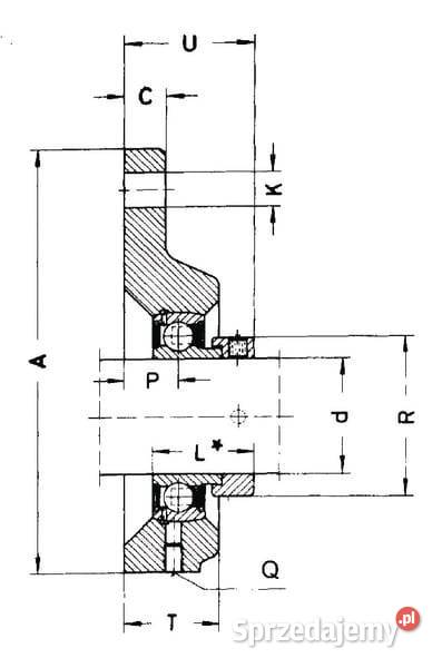 Łożysko z obudową trójkątne kompletne PCFTR45 Kamionna sprzedam