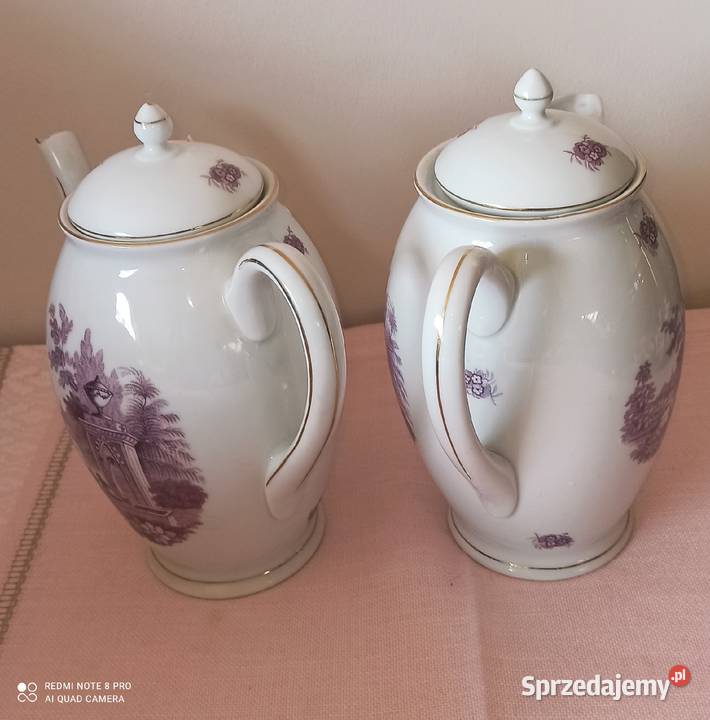 Dzbanek do kawy Epiag Royal Czechoslovakia 1920 Porcelana i szkło Gdańsk