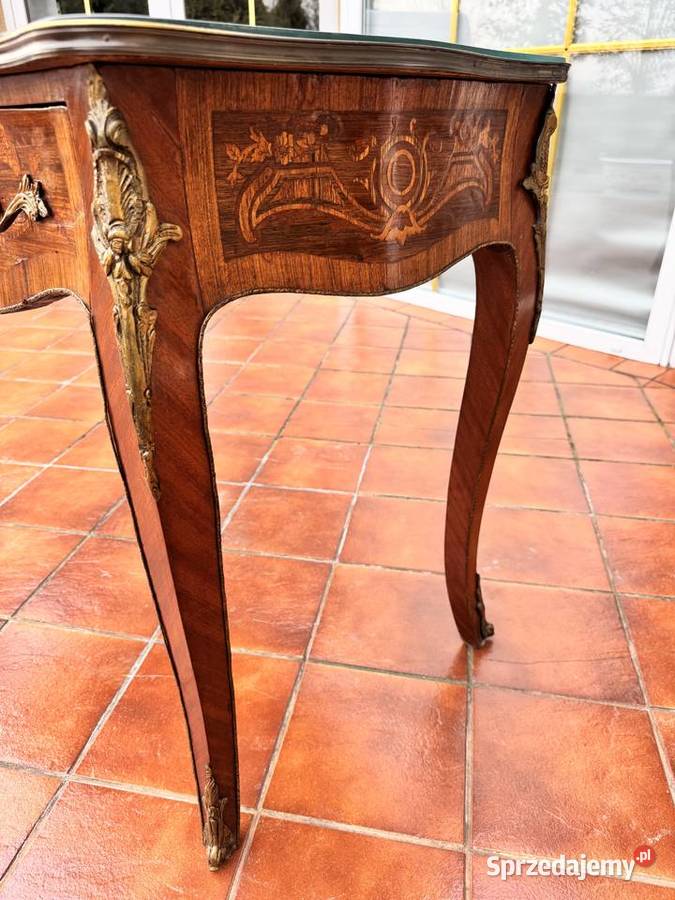Biurko francuskie ludwik XV barokowe antyk Sulbiny