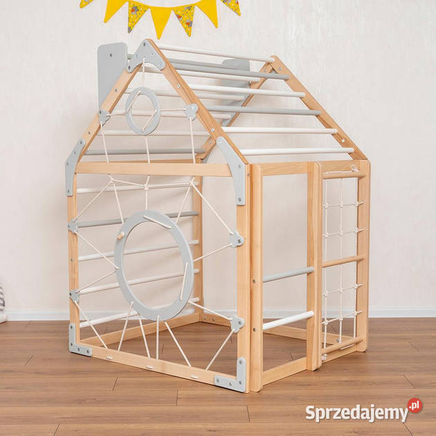 Domowy plac zabaw Domek drewnoszary Kraków