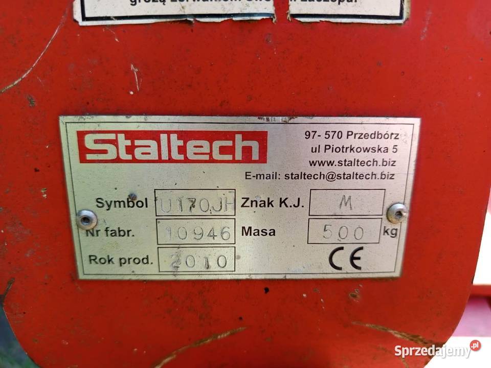 Pług Staltech 4skibowy U170J Styrzyniec