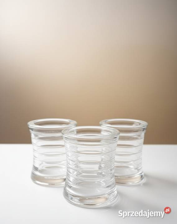 Świecznik lampion szklany grube szkło Poznań sprzedam