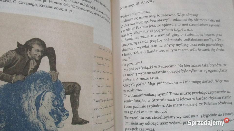 Listy Kulmowa Szymborska literatura Miłosz Lem Łódź sprzedam
