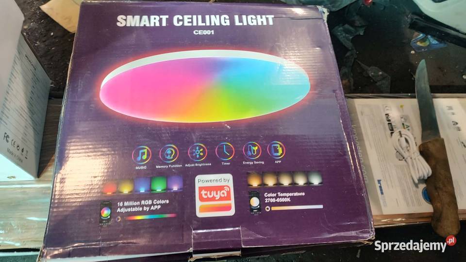 inteligentna lampa sufitowa LED marki Smart wielkopolskie Książ Wielkopolski