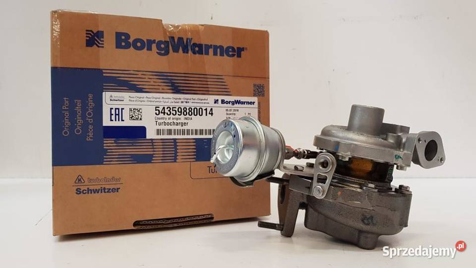 Turbosprężarka BorgWarner KKK 54359880014 Siedlce sprzedam