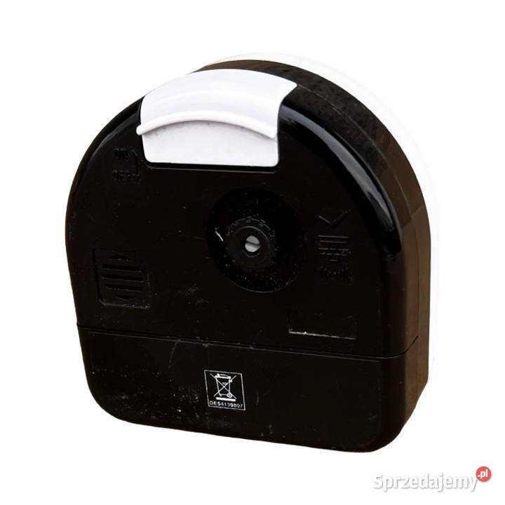 Mały białoczarny budzik elektryczny Eurotime