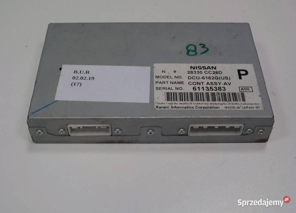 MODUŁ STEROWNIK GPS 28330CC26D NISSAN MURANO Nowy Tomyśl