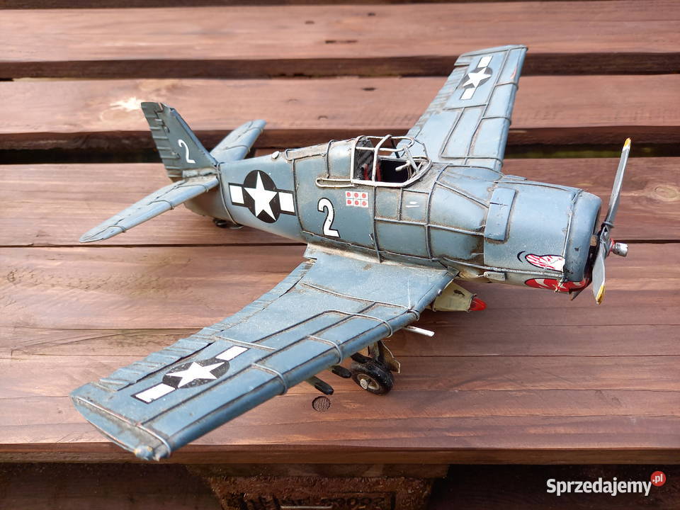 Kolekcjonerski metalowy model samolotu Vought Warszawa