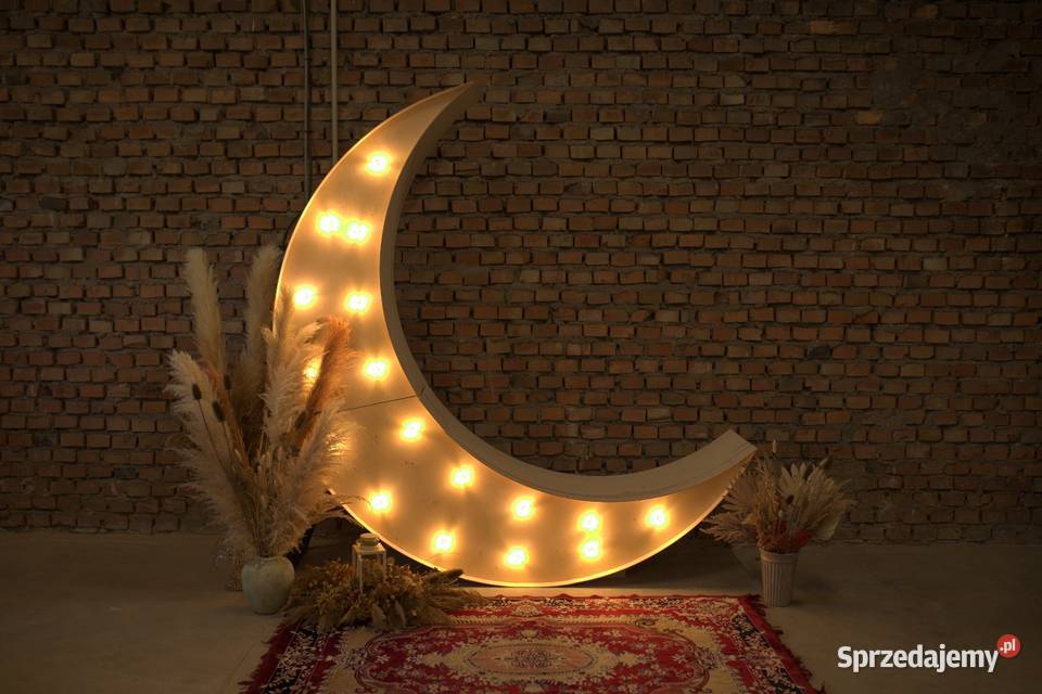 Księżyc podświetlany Boho Rustykalny Częstochowa