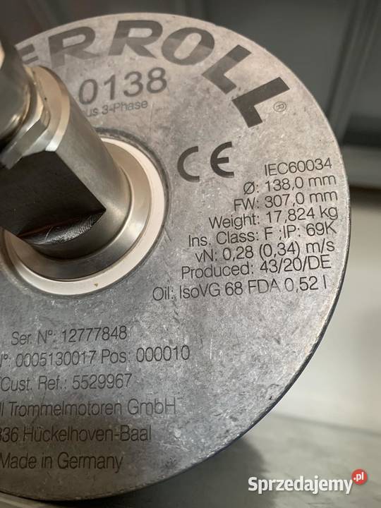 Interroll DM 0138 Drum Motor 550W M34 138mm x sprzedam