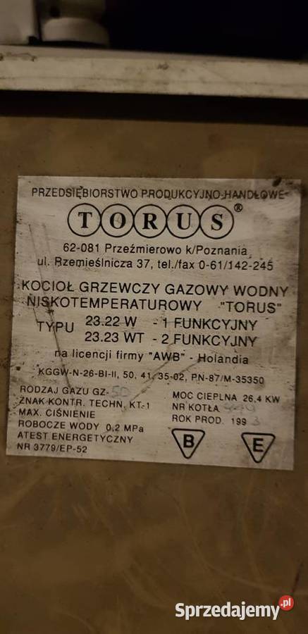 Torus piec gazowy części podkarpackie Rzeszów