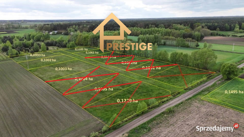 Działki budowlane w Białej Panieńskiej gmRychwał 1002m2
