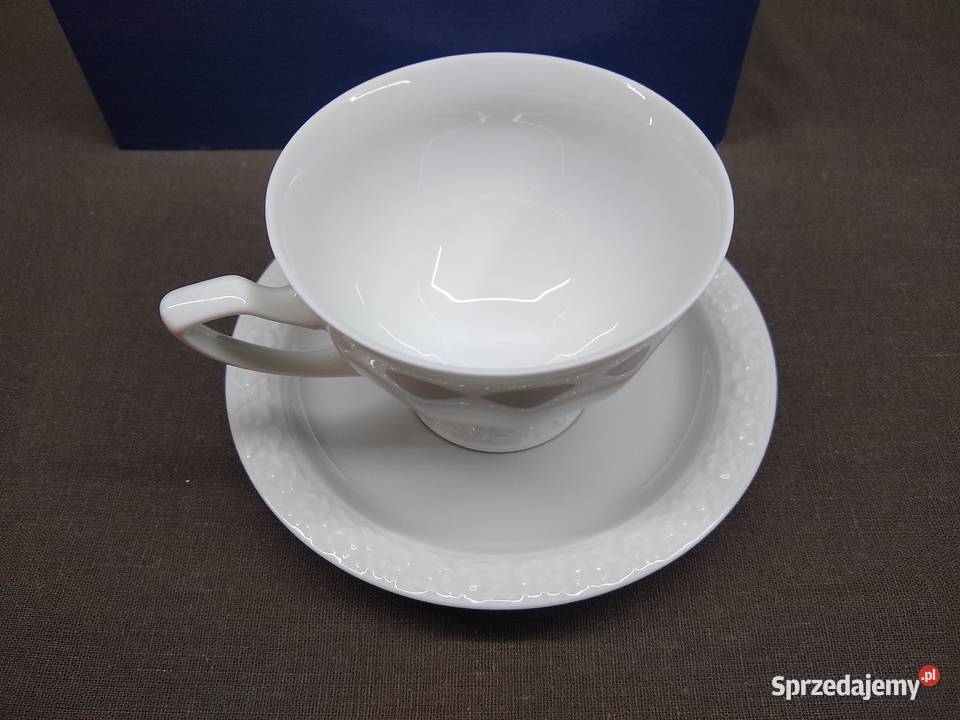 Filiżanka spodek Rosenthal Biała Maria Classic