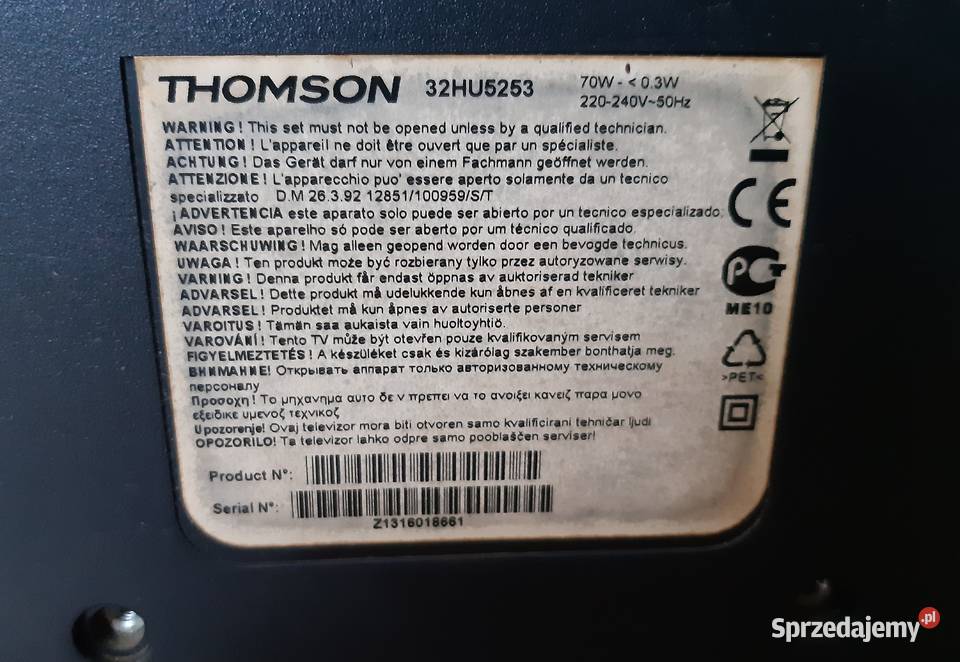 Telewizor Thomson 32hu5253 Warszawa