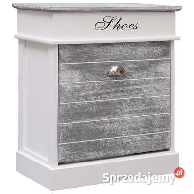 vidaXL Szafka na buty szara 50 x 28 x 58 drewno