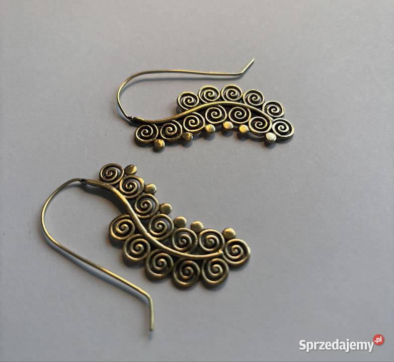 Kolczyki Boho spiralne sprzedam