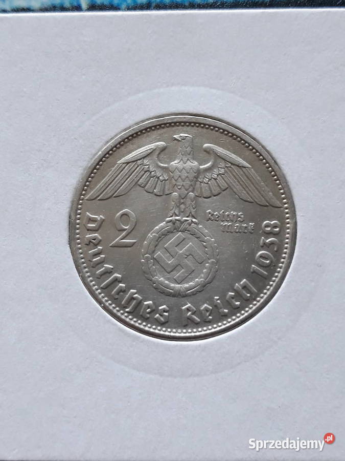 2 Marki Paul von Hindenburg 1938 r men B 1 Numizmatyka Konin