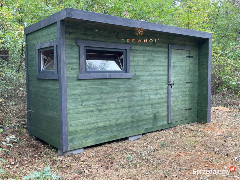 Domek narzędziowy nowoczesny domek plaski dach Częstochowa