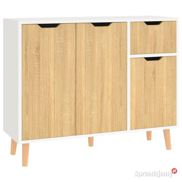 Szafka biel i dąb sonoma 90x30x72 materiał Szafki Warszawa sprzedam
