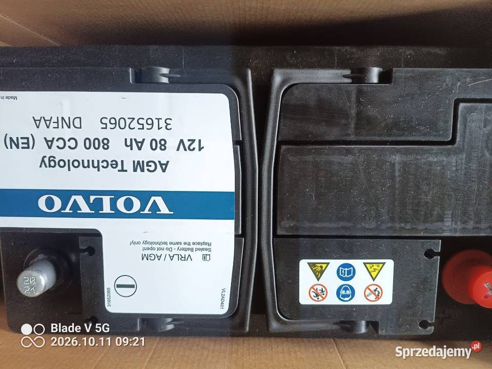 Akumulator AGM 12V 80ah nowy osobowe Halinów