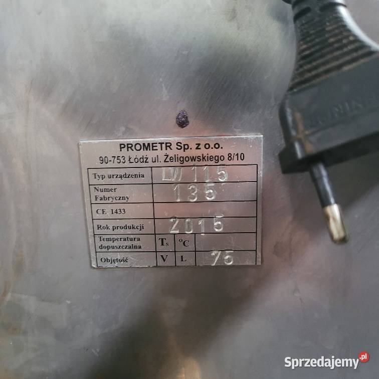 Wytwornica Pary LW 81C Prometr Opoczno