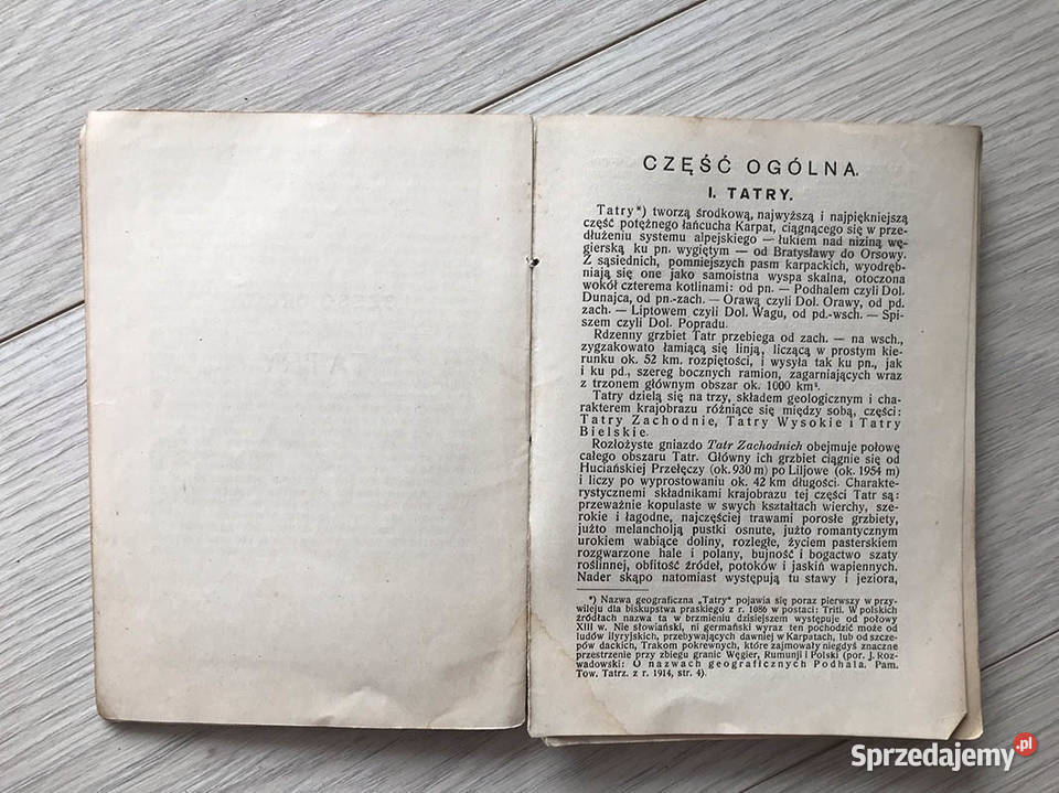 PRZEWODNIK TATRACH I ZAKOPANEM MŚwierz 1927 Rok wydania 1927 Kielce
