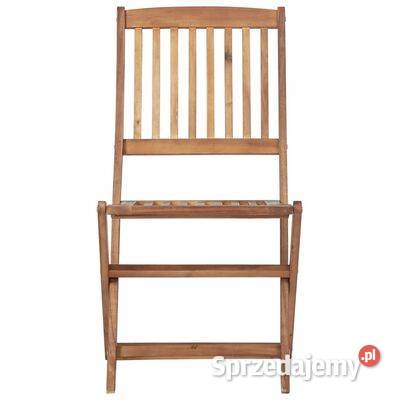 vidaXL Składane krzesła ogrodowe 2 lite drewno mazowieckie Warszawa sprzedam