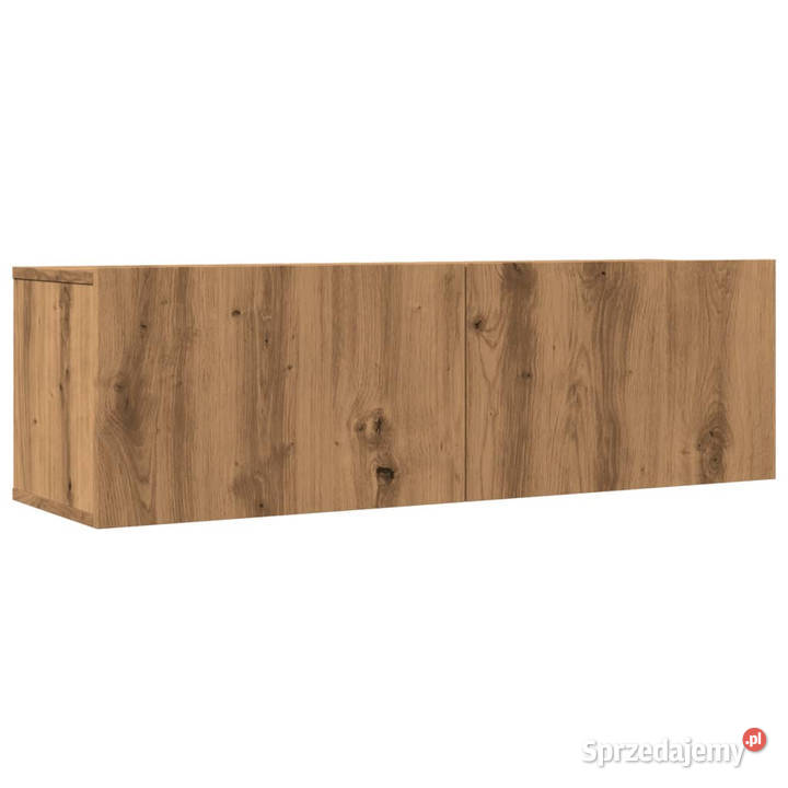 Ścienne szafki TV 2 dąb artisian 100x30x30