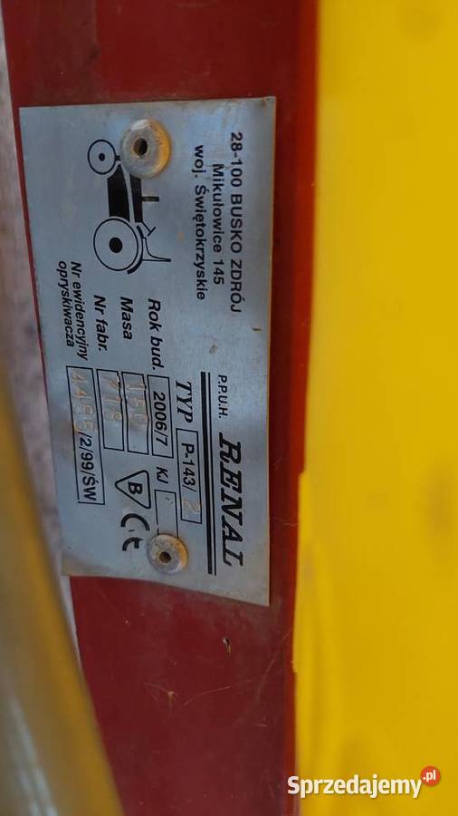 Opryskiwacz RENAL Zbuczyn Wodzisław sprzedam