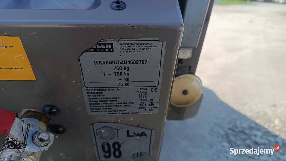 Kompresor KAESER M43 13r M 50 52 55 Atlas Copco Sułów