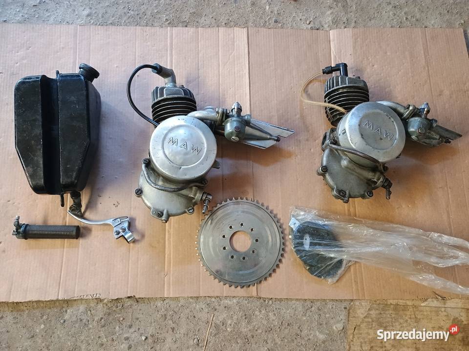 Maw silnik rowerowyrower z silnikiem zabytkowy Części i akcesoria motocyklowe Kurzętnik sprzedam