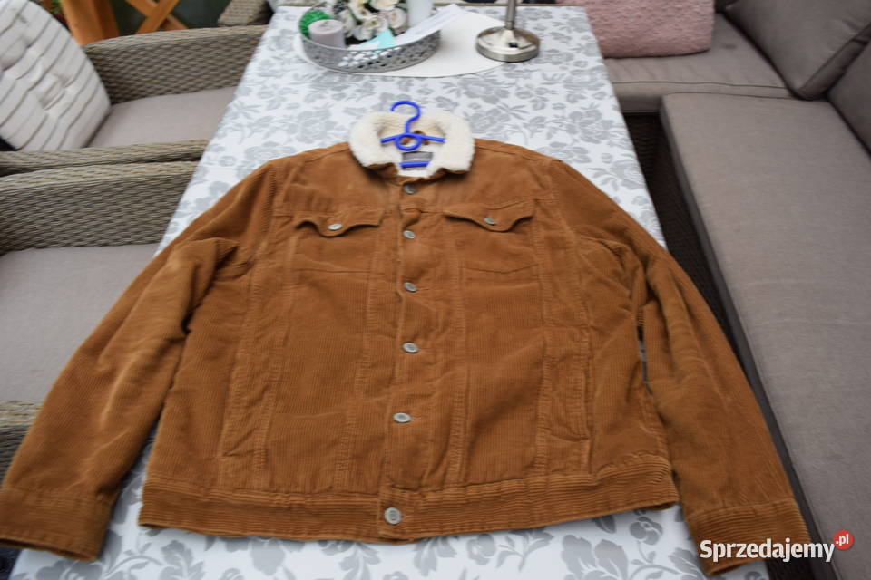 Bluza Sztruksowa z Kożuszkiem Rozmiar XL Okazja Rozmiar XL Olsztyn