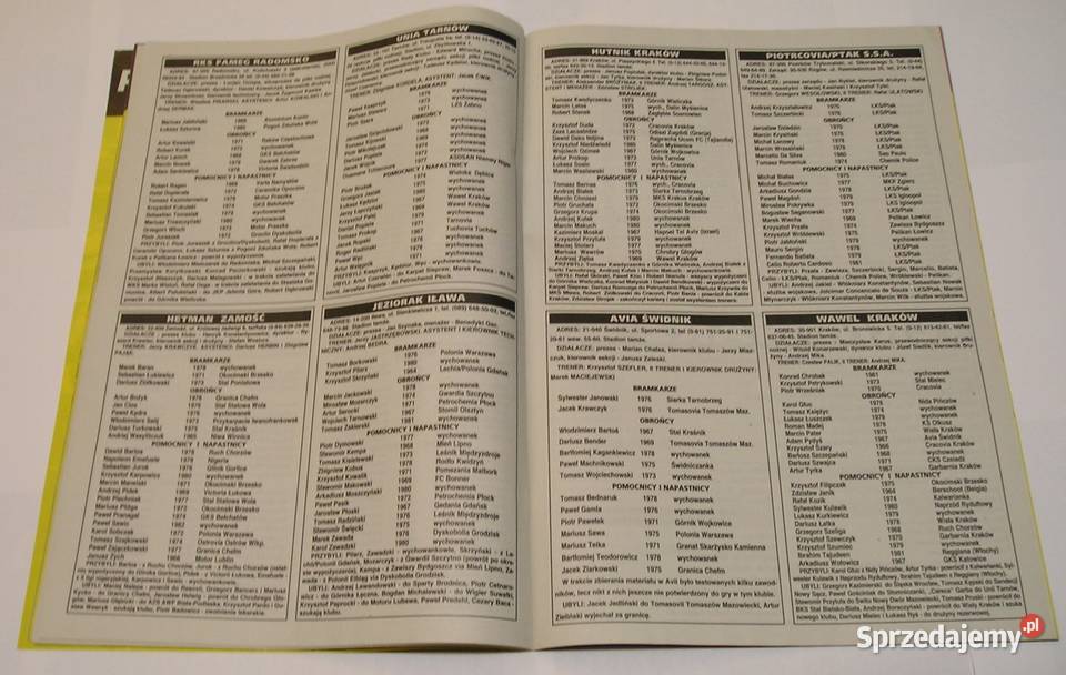 MAGAZYN SPORTOWY SKARB KIBICA LIGA 1999 Łódź
