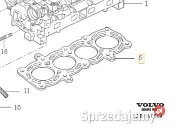 VOLVO C30 S40 V50 oryginalna uszczelka glowicy dolnośląskie Bielany Wrocławskie
