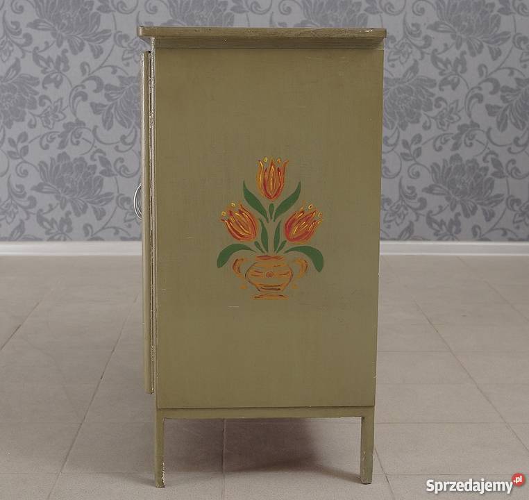 Szafka malowana ręcznie kwiaty handmade 4809 opolskie sprzedam