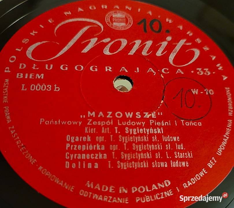 Mazowsze płyta winylowa z lat 60 tych Chełmno