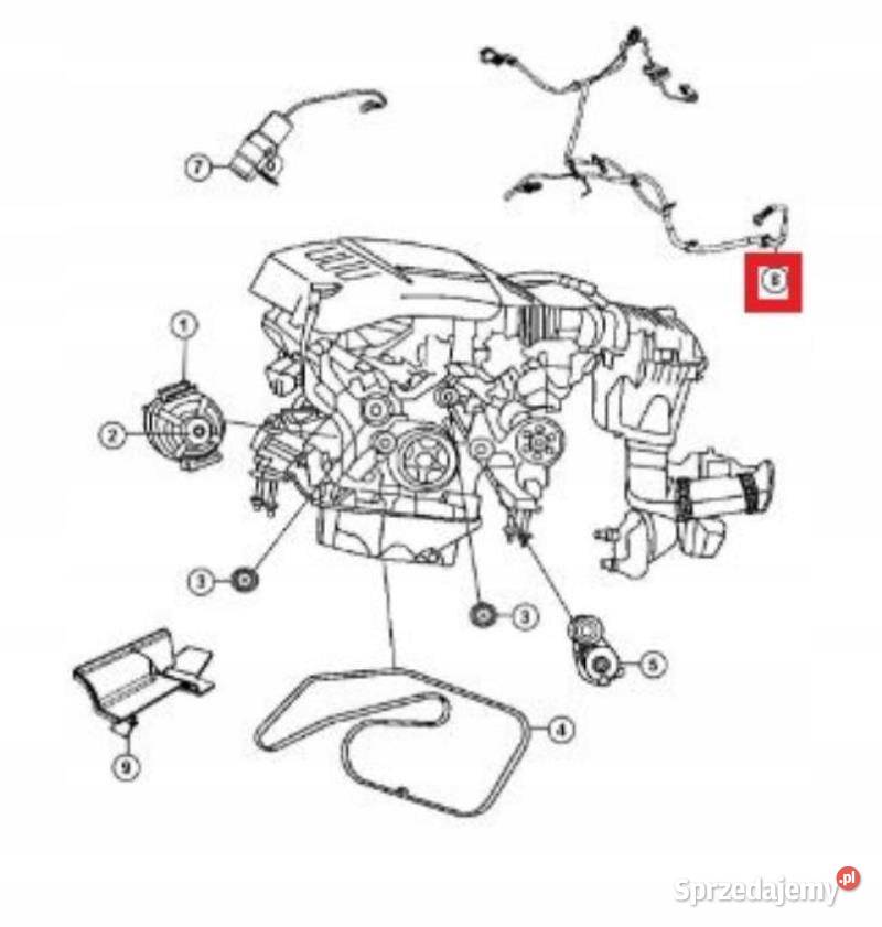 WIĄZKA INSTALACJA ALTERNATORA CHRYSLER 300C 0910 lubelskie
