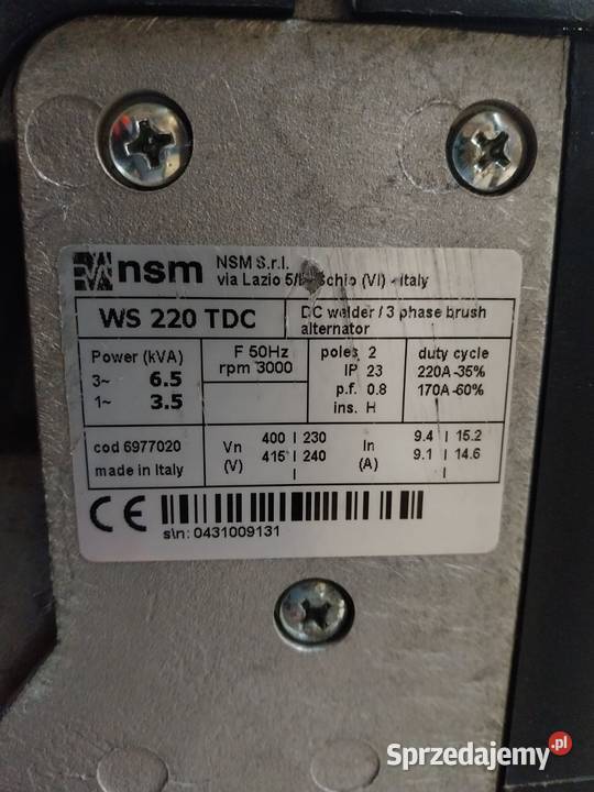 Sprzedam agregat Fogo FH 8220 TW Pecna sprzedam