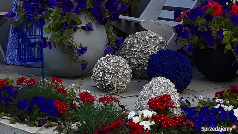 Kule betonowe różane zestaw 3 sztuki Jaworze