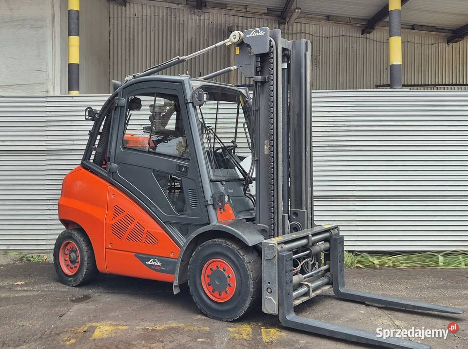 Linde H50 2018r kabina POZYCJONER leasing wózek Wózki widłowe Motoryzacja Rybnik