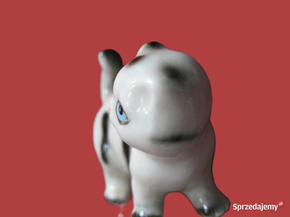 Kot miniatura figurka porcelana 25 x 3 x 15 Figurki i rzeźby Siedlce
