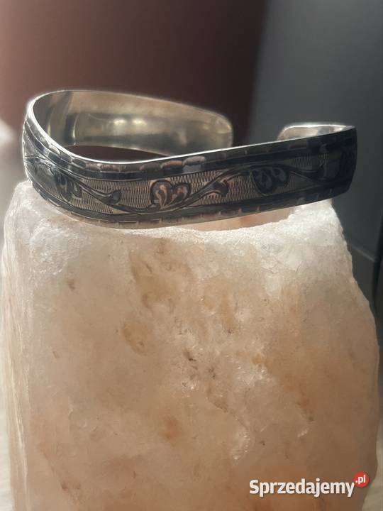 Vintage rosyjska bransoletka srebro 875 NIELLO Gliwice sprzedam