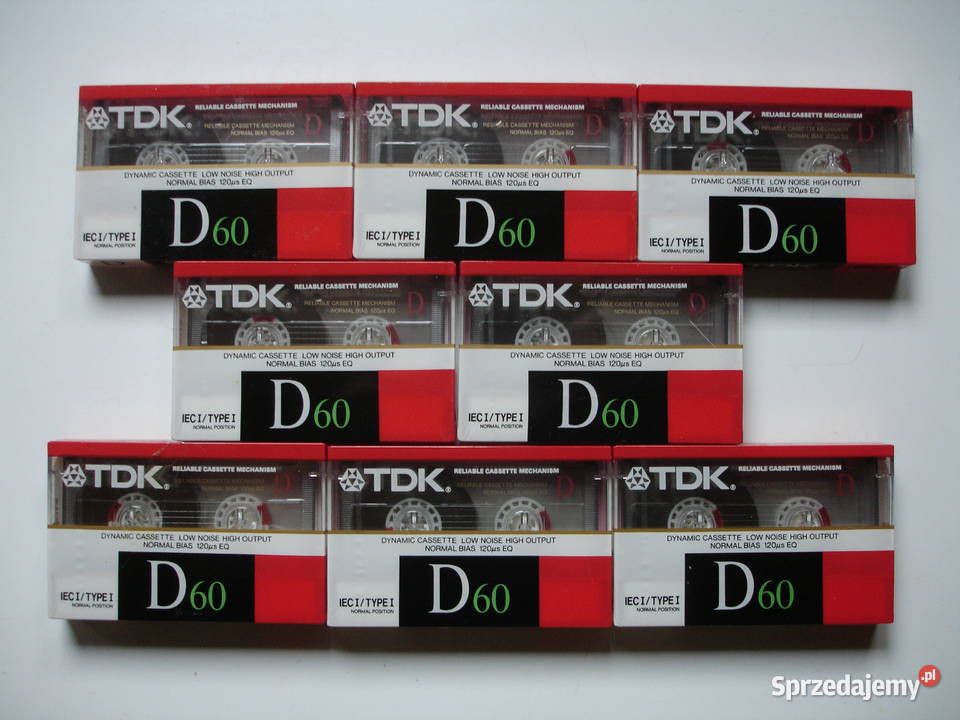 Kaseta magnetofonowa TDK D60 nowa Płyty i kasety Zielona Góra