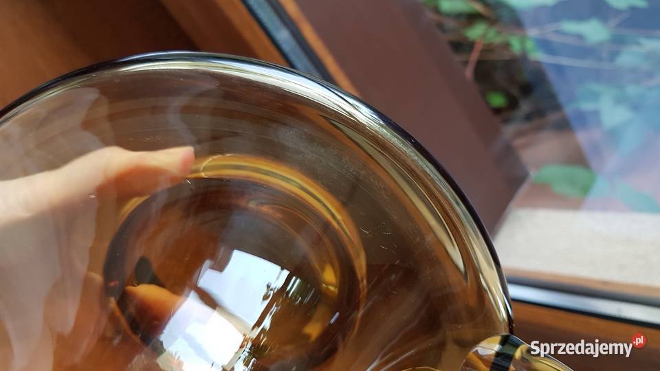 Ciężki wazon amfora Huta Sudety Horbowy kolorowe
